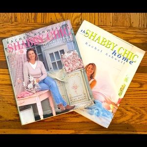 Pair Shabby Chic Modern Design Coffee Table Books